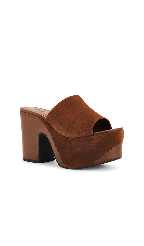 Shop Schutz Dalle Wave Sandal In Camel Coffee