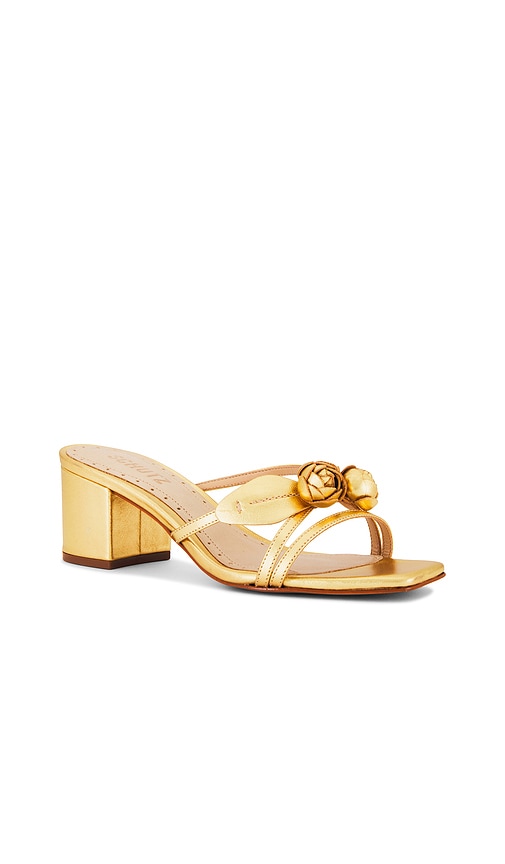 Shop Schutz Alma Mule In Ouro