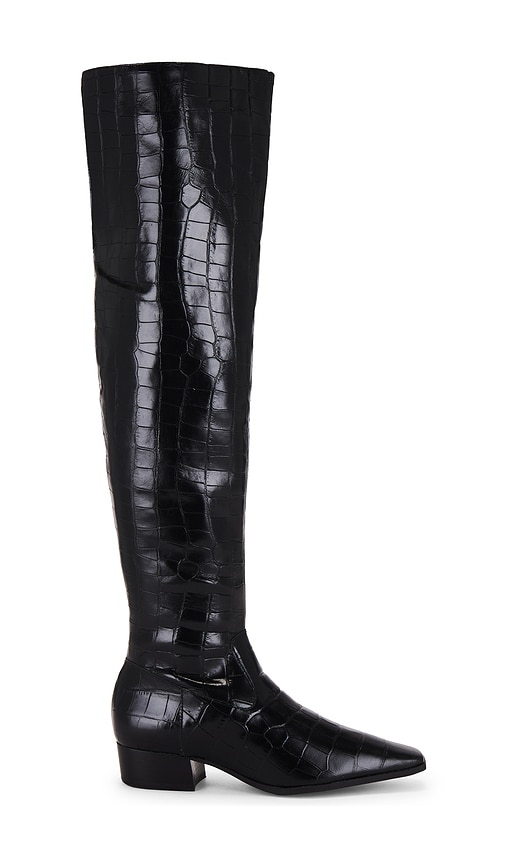 Shop Schutz Helena Over The Knee Boot In Black