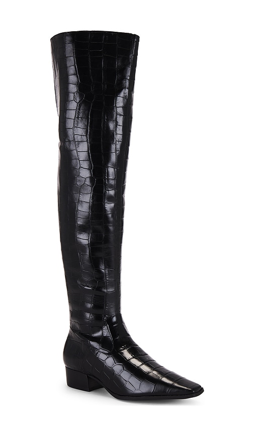 Shop Schutz Helena Over The Knee Boot In Black