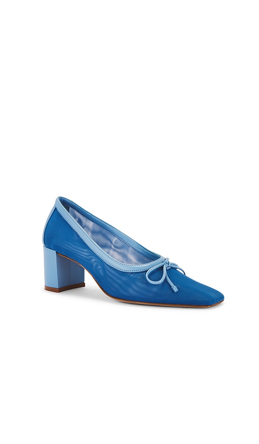 Schutz Arissa Block Mesh Pump In Riviera Blue