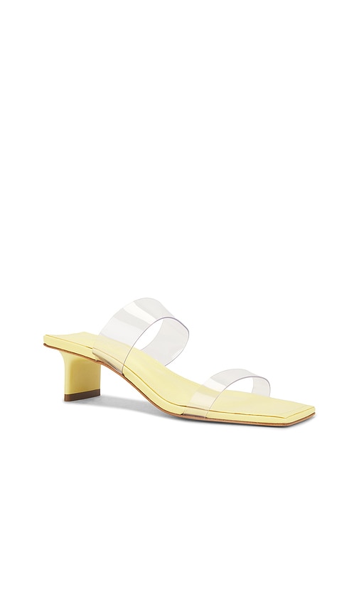 Shop Schutz Ariella Tab Mid Sandal In Yellow
