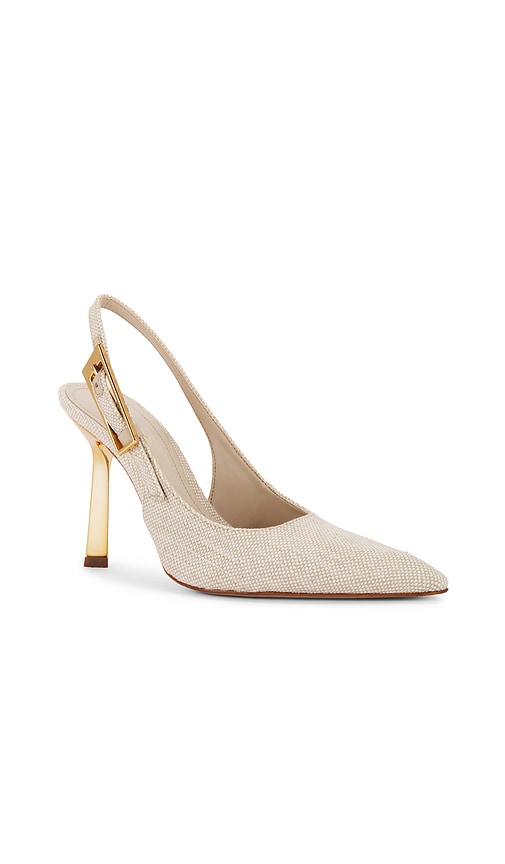 Schutz Ciara Pointed Toe Slingback Pump In 베이지