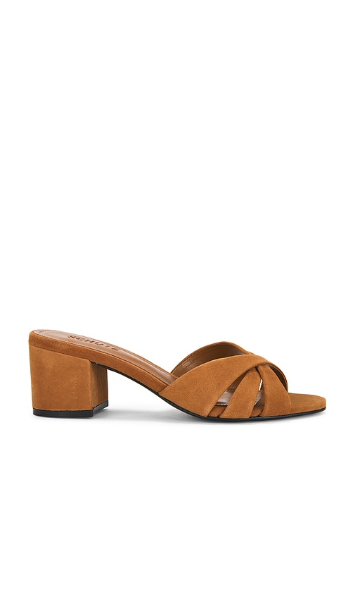 Keefa Block Mule in Cognac. - size 10 (also in 6, 6.5, 7, 7.5, 8, 8.5, 9, 9.5) - Schutz - Modalova