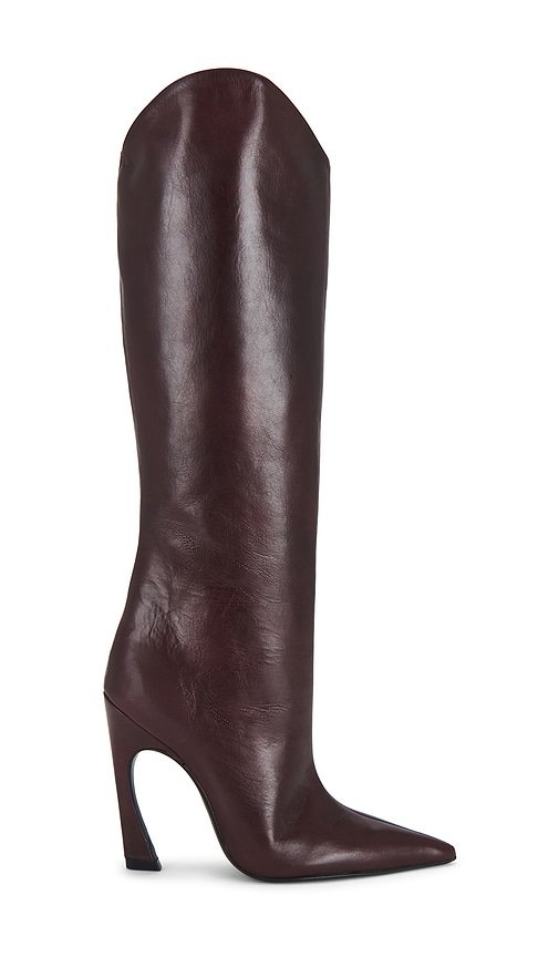 Maryann Up Curve Boot in Burgundy. - size 9.5 (also in 10, 6, 6.5, 7, 7.5, 8, 8.5, 9)