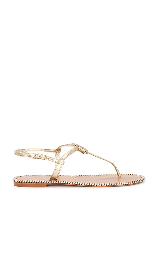 Elsha Sewing Sandal in Metallic Gold. - size 9.5 (also in 10, 6, 6.5, 7, 7.5, 8, 8.5, 9)