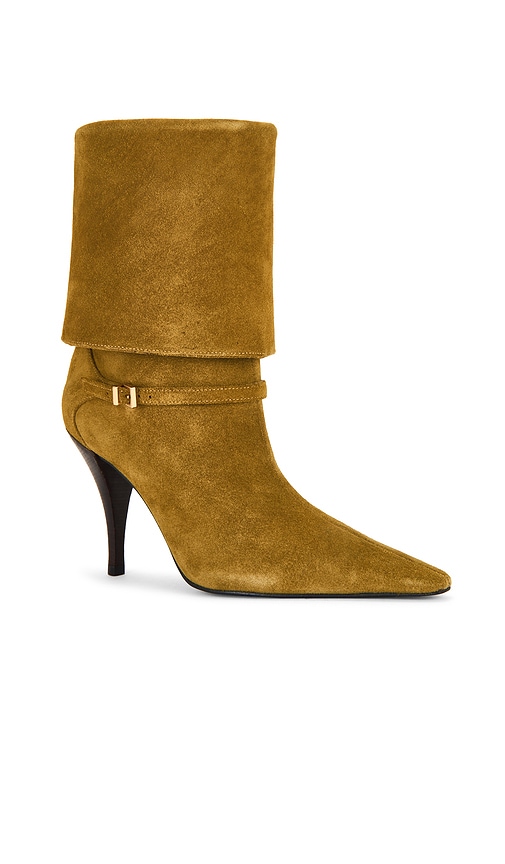 Schutz Rudy Buckle Boot In Gold
