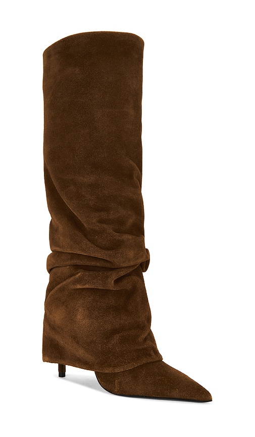 Schutz Mikki Up Cloak Pointed Toe Knee High Boot In Multi