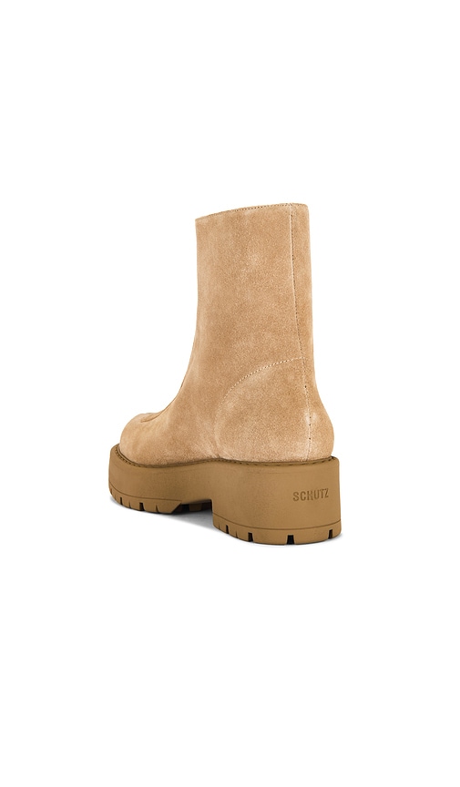  Schutz Farrah Bootie In Tan. Size 8. Also In 8.5, 10. 