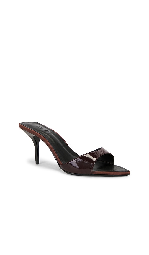 Schutz Elodie Mule In Burgundy