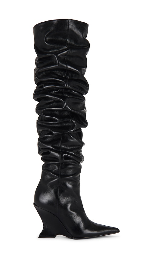 Schutz Siena Over The Knee Slouch Boot In Black