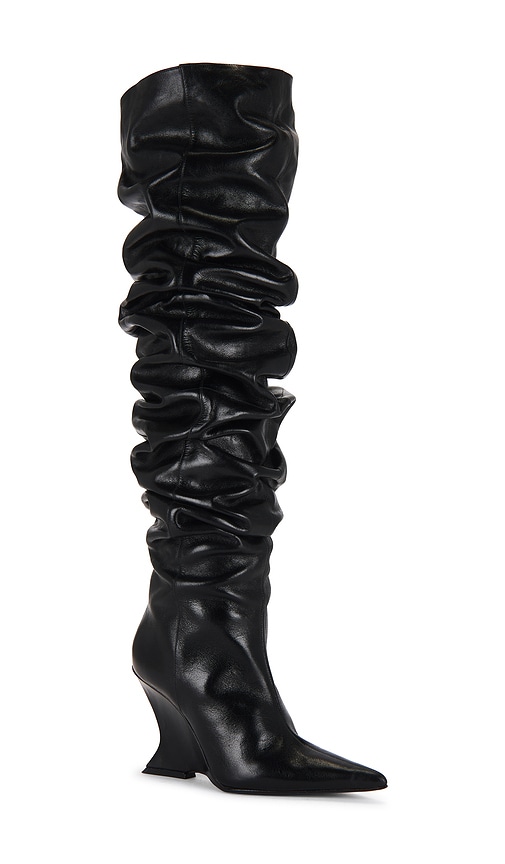 Schutz Siena Over The Knee Slouch Boot In Black