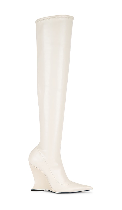 X REVOLVE Siena Over The Knee Boot in Ivory. - size 10 (also in 6, 6.5, 7, 7.5, 8, 8.5, 9, 9.5) - Schutz - Modalova