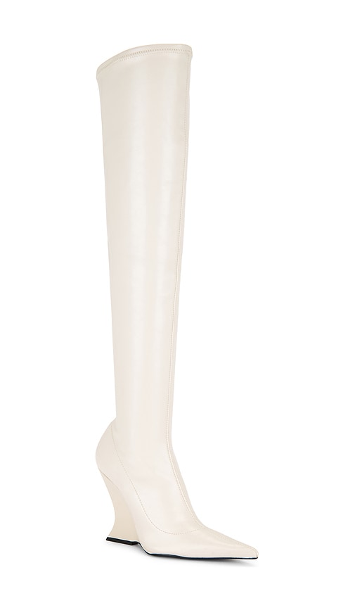 Schutz X Revolve Siena Over The Knee Boot In White