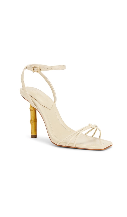 Schutz Haven Bamboo Sandal In White