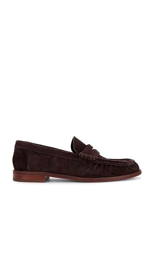 Schutz Tyche Loafer in Chocolate. - size 6 (also in 6.5, 7, 7.5, 8, 8.5, 9, 9.5, 10)