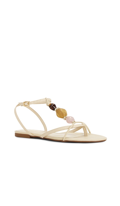 Schutz Amber Flat Sandal In White