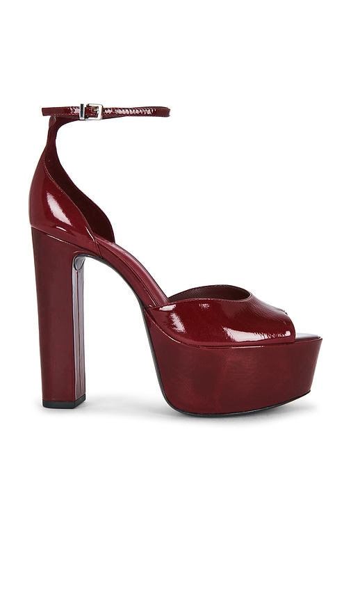 Schutz Brenda Platform Sandal in Wine. - size 6 (also in 7.5, 8, 8.5, 9.5, 10)