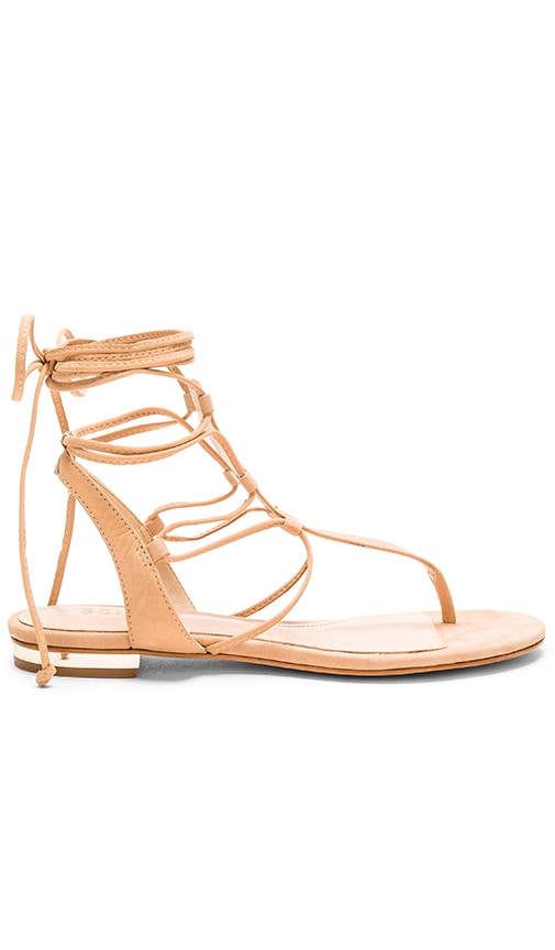 Schutz Leona Sandal in Light Wood | REVOLVE