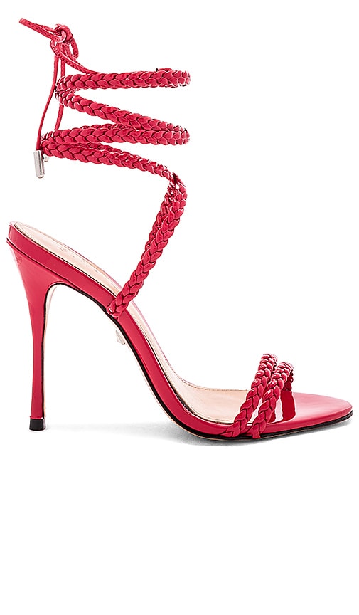 schutz red sandals