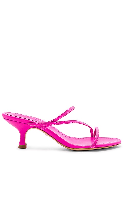 Schutz Evenise Sandal in Neon Pink 