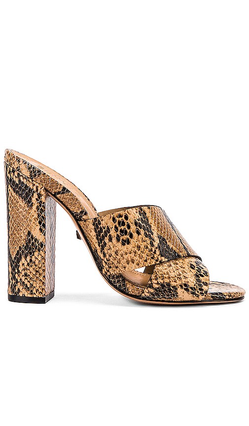 Schutz Zada Mule in Honey Beige Snake | REVOLVE