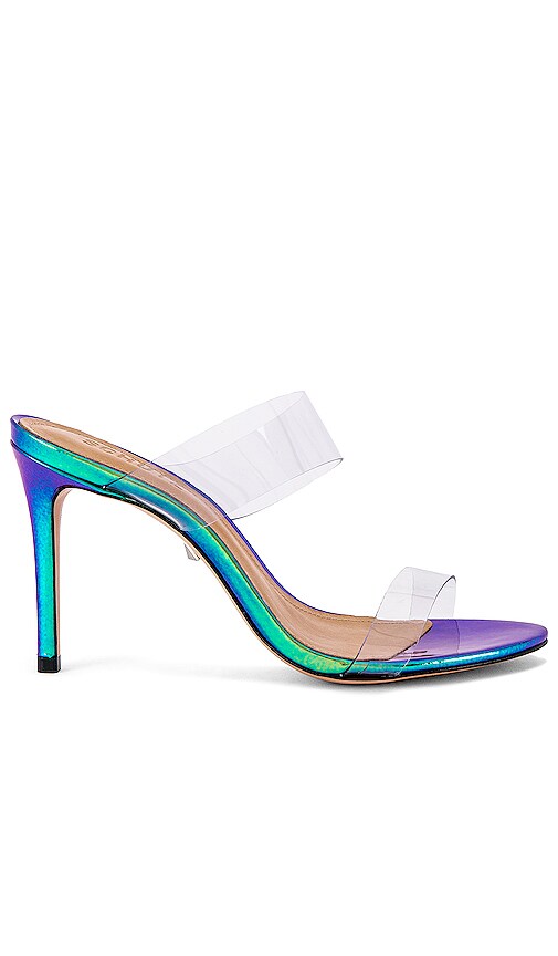 Schutz Ariella Heel in Clear \u0026 Blue 