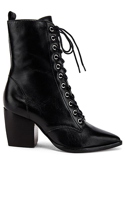 all black lace up boots