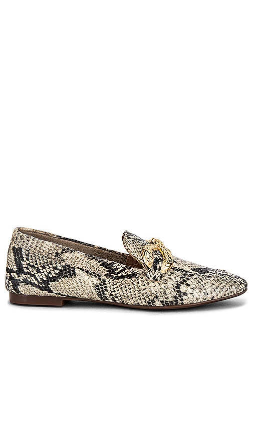 Schutz Maggy Embossed Loafer in Beige. - size 7 (also in 10, 6, 6.5, 7.5, 8, 8.5, 9, 9.5)