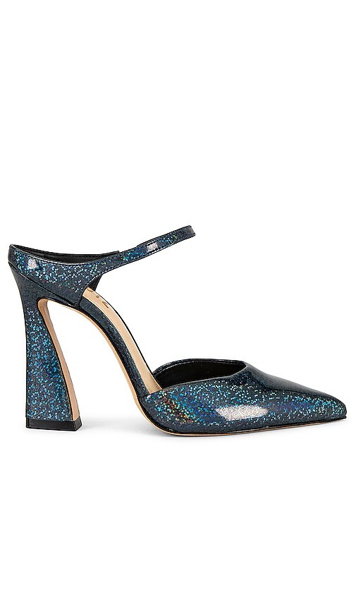 Schutz Dover Heel In Metallic Silver