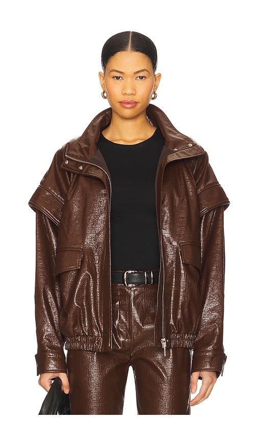 Selmacilek Bomber Jacket In Brown