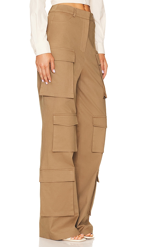 Shop Selmacilek Pocket Detail Cargo Pant In Brown