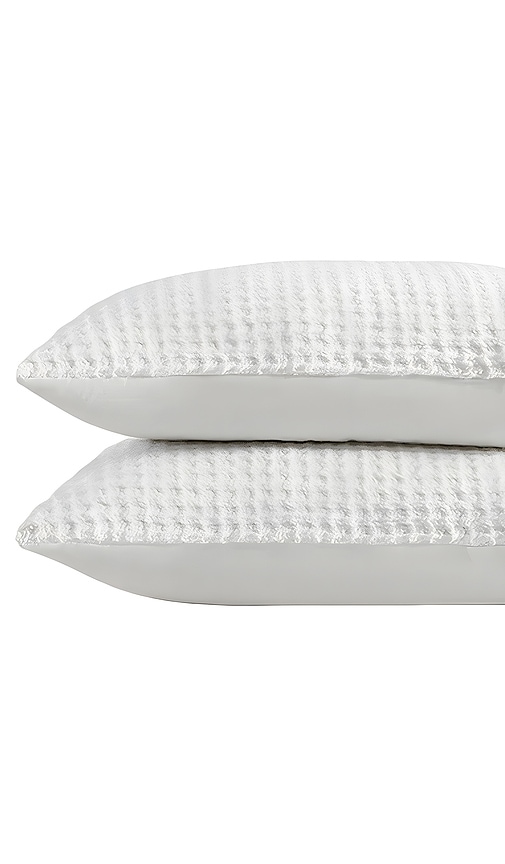  Sunday Citizen Kuscheliges Kissenhüllen-set Mit Waffelmuster + Bambusfasern Snug Waffle + Bamboo Sham Set In Cream. 