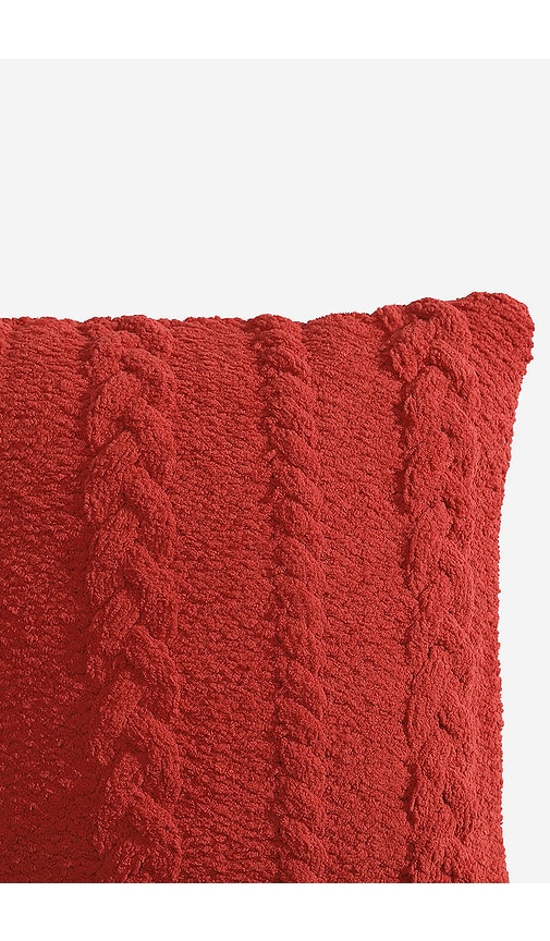  Sunday Citizen Wurfkissen Braided Throw Pillow In Red. 
