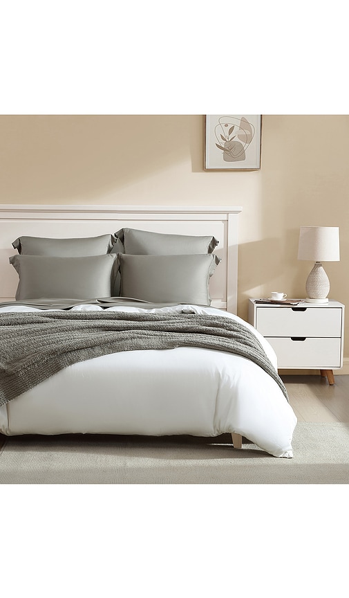  Sunday Citizen Taie D'oreiller Bambou Naturel Premium Natural Premium Bamboo Euro Sham En Green. 