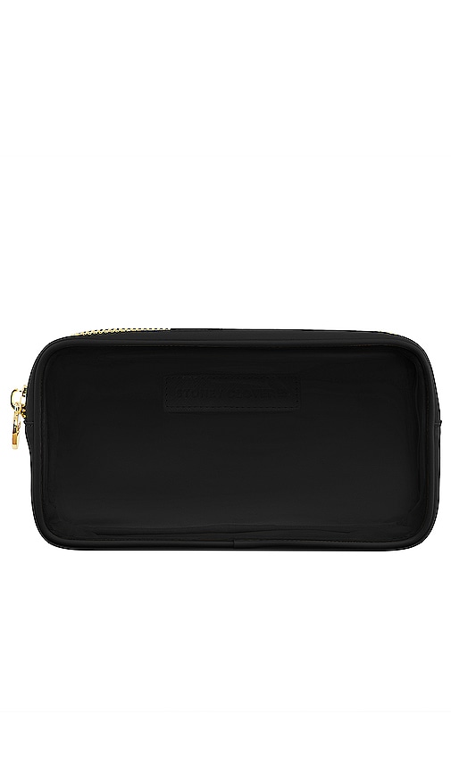 Clear Front Small Pouch in Noir.