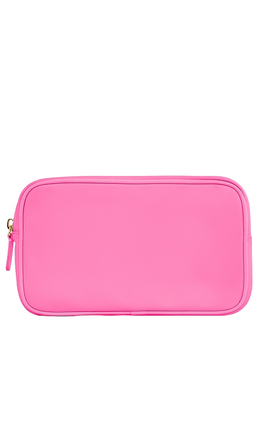 Shop Stoney Clover Lane Double Zip Pouch In Pink