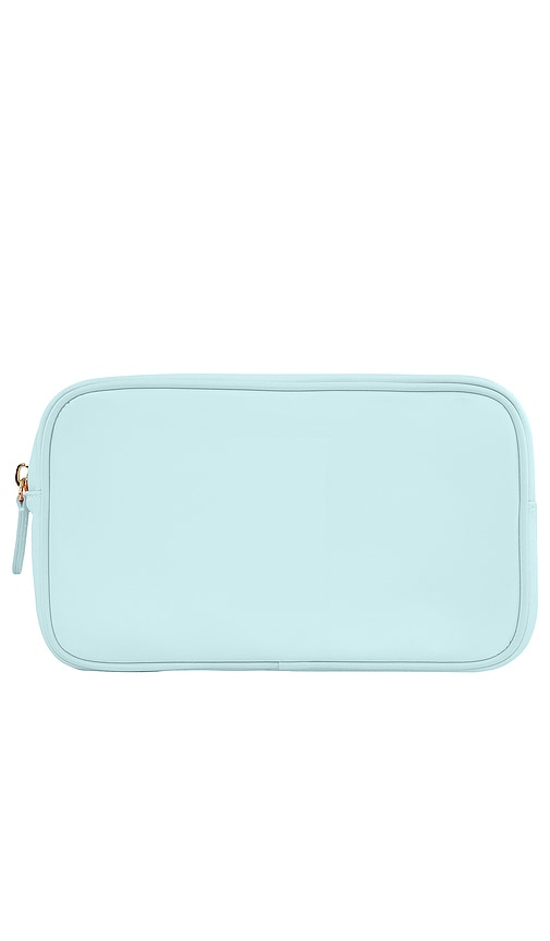 Shop Stoney Clover Lane Double Zip Pouch In Baby Blue