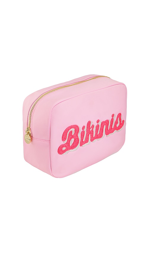  Stoney Clover Lane Bolsa Grande Bikinis Double Script Flamingo Nylon Large Pouch En Color Rosado Talla All . 
