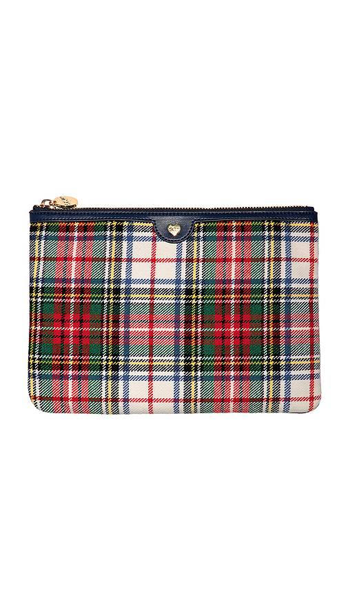 Small Pouch in Elevated Primary Plaid.