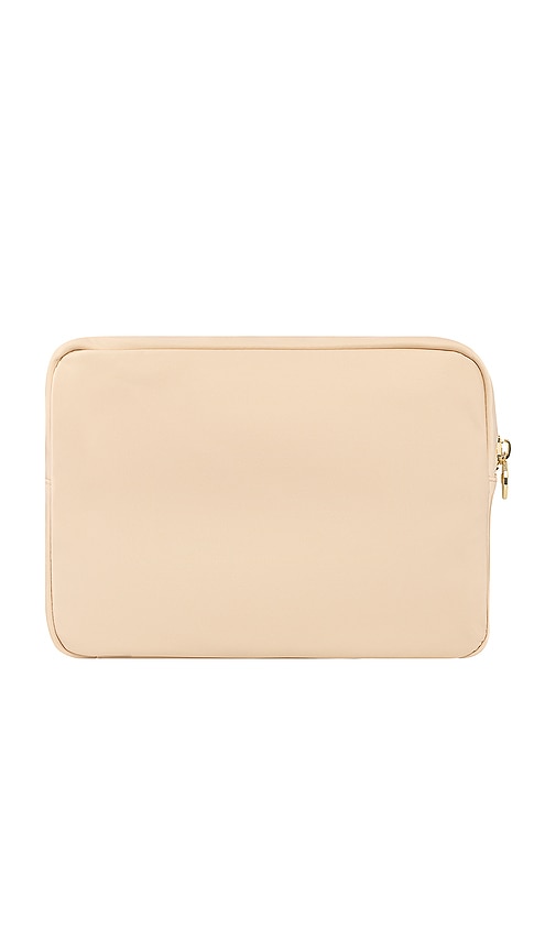 Stoney Clover Lane Bolsa Grande Bordada Con La Frase Always On Vacay Always On Vacay Embroidered Large Pouch En Color Nude Talla All . 