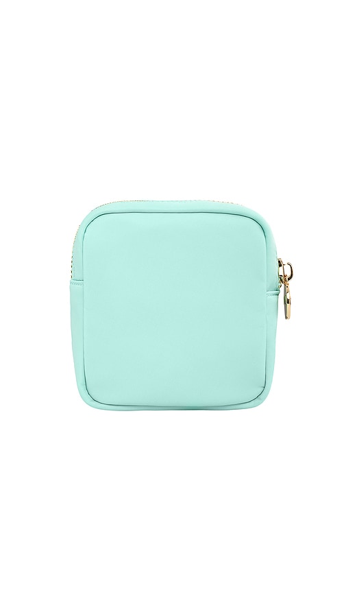 Stoney Clover Lane Shell Embroidered Mini Pouch In Teal