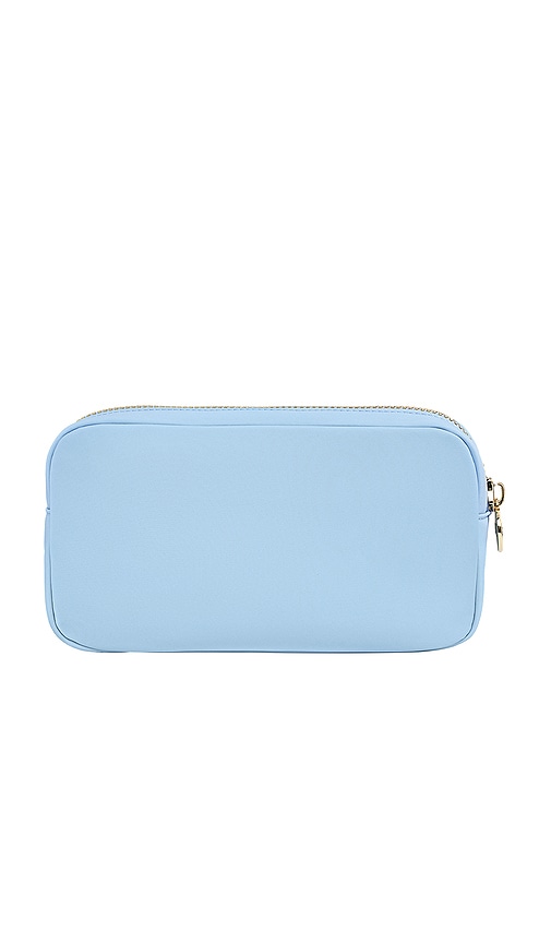 Stoney Clover Lane Bride Embroidered Small Pouch In Baby Blue