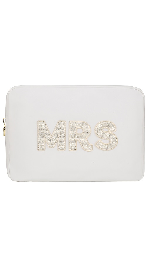 Shop Stoney Clover Lane Mrs Large Pouch In White
