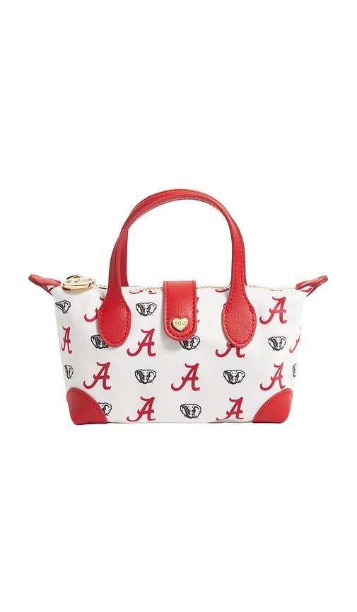 Stoney Clover Lane University Of Alabama Printed Nylon Pouchette Crossbody In White