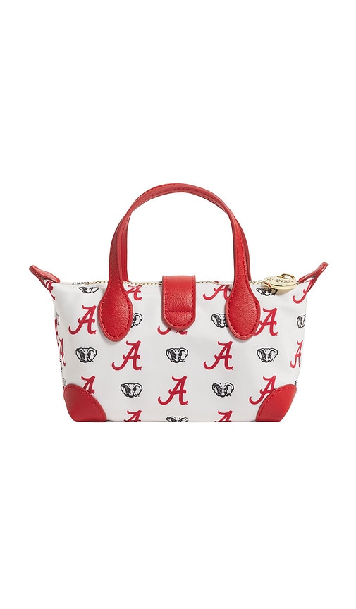 Stoney Clover Lane University Of Alabama Printed Nylon Pouchette Crossbody In White