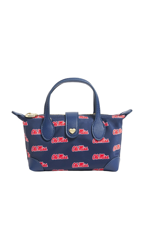 Stoney Clover Lane Ole Miss Printed Nylon Pouchette Crossbody In Blue