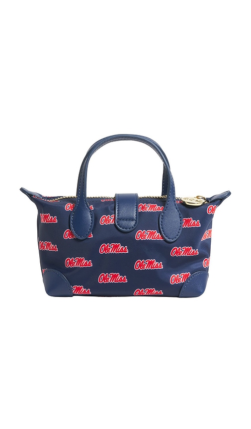 Stoney Clover Lane Ole Miss Printed Nylon Pouchette Crossbody In Blue