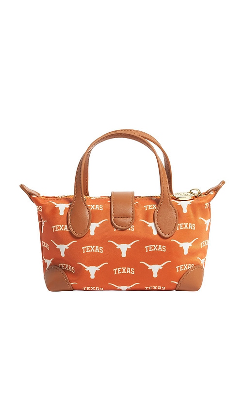 Stoney Clover Lane University Of Texas Printed Nylon Pouchette Crossbody In Orange