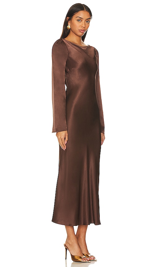 Stone Cold Fox X Revolve Frankie Midi Dress In Brown